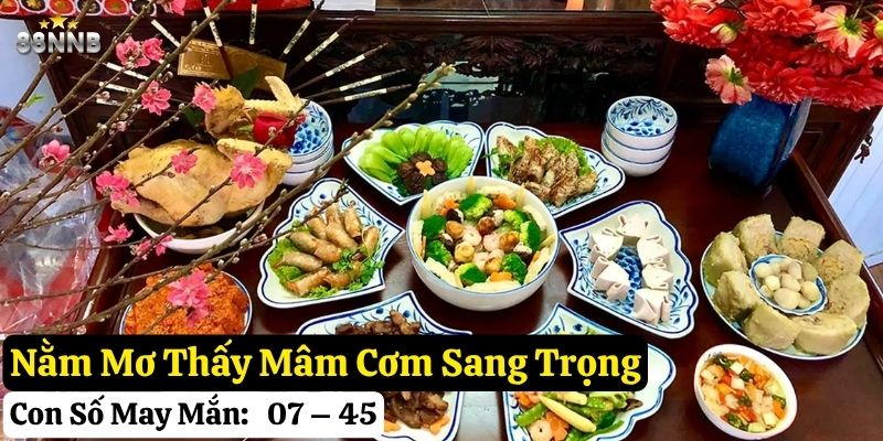 nằm mơ thấy mâm cơm