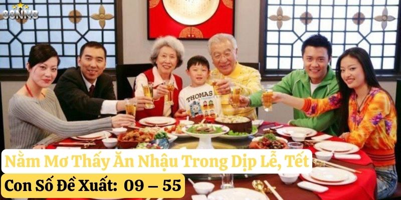 mơ thấy ăn nhậu