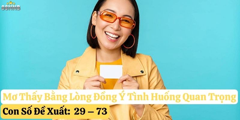 nằm mơ thấy bằng lòng đồng ý
