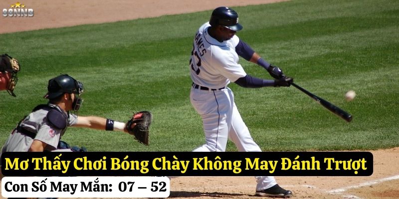 mơ thấy chơi bóng chày