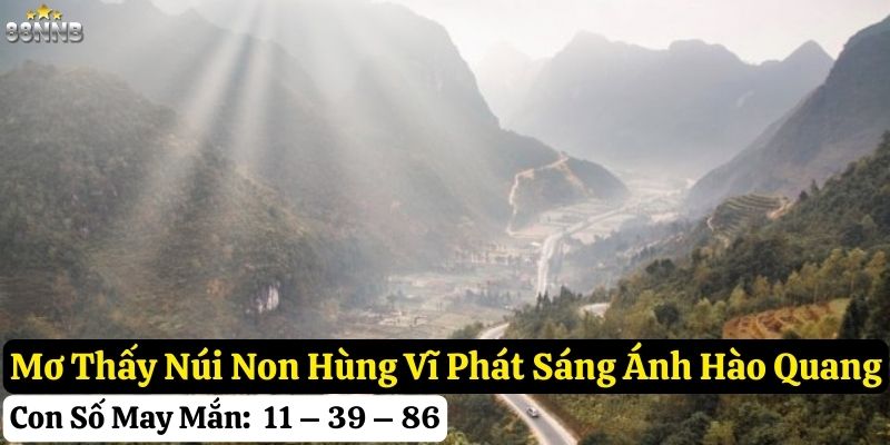 nằm mơ thấy núi non hùng vĩ