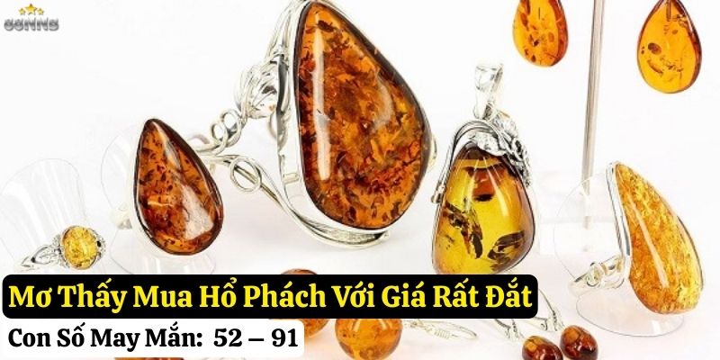 mơ thấy hổ phách