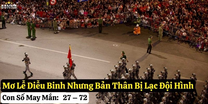 mơ thấy lễ diễu binh