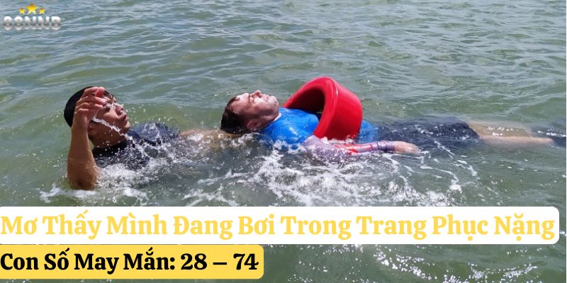 mơ mình đang bơi